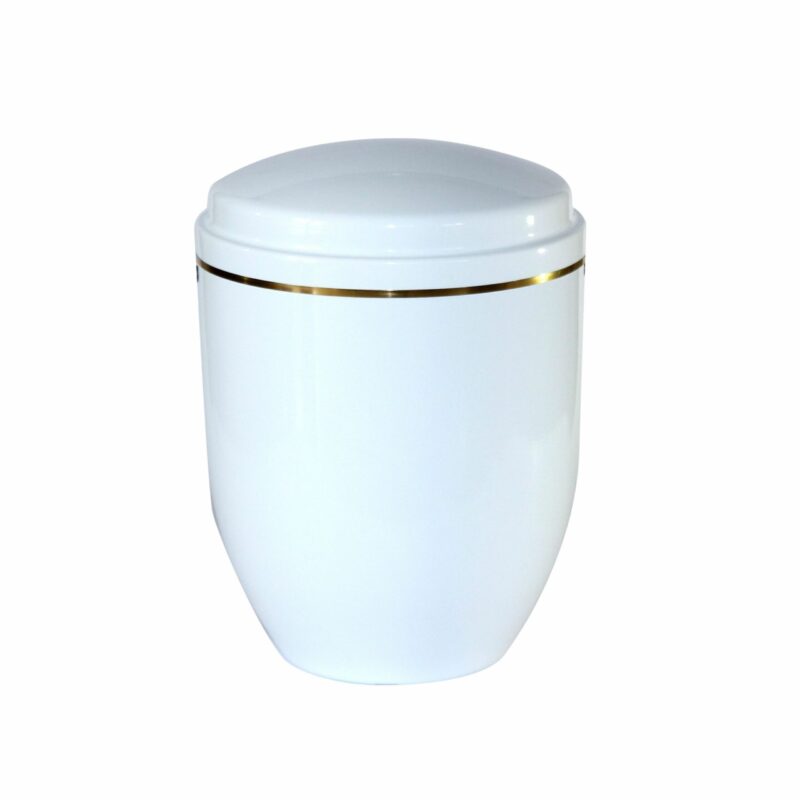 aluminium urne mit goldener linie (4 l) al 01